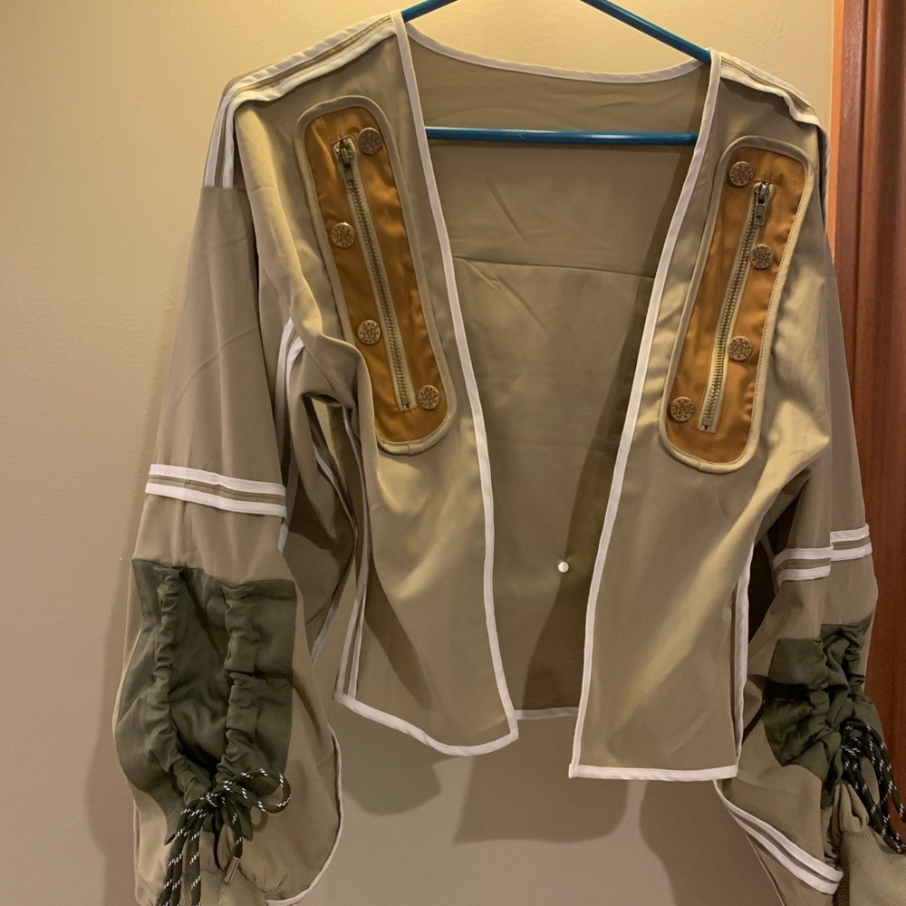 Green bomber jacket